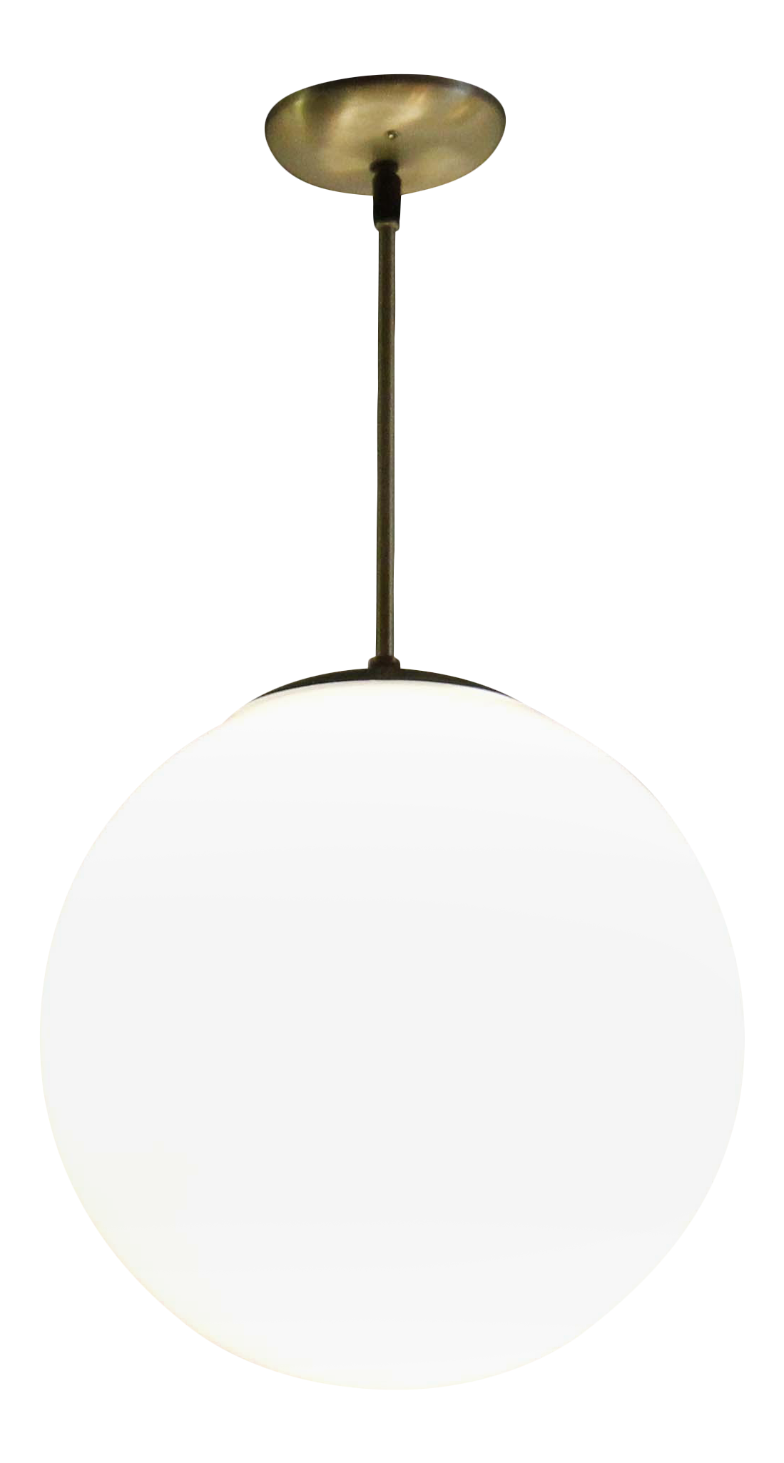 Vintage Mid-Century Globe Pendant Light | Chairish