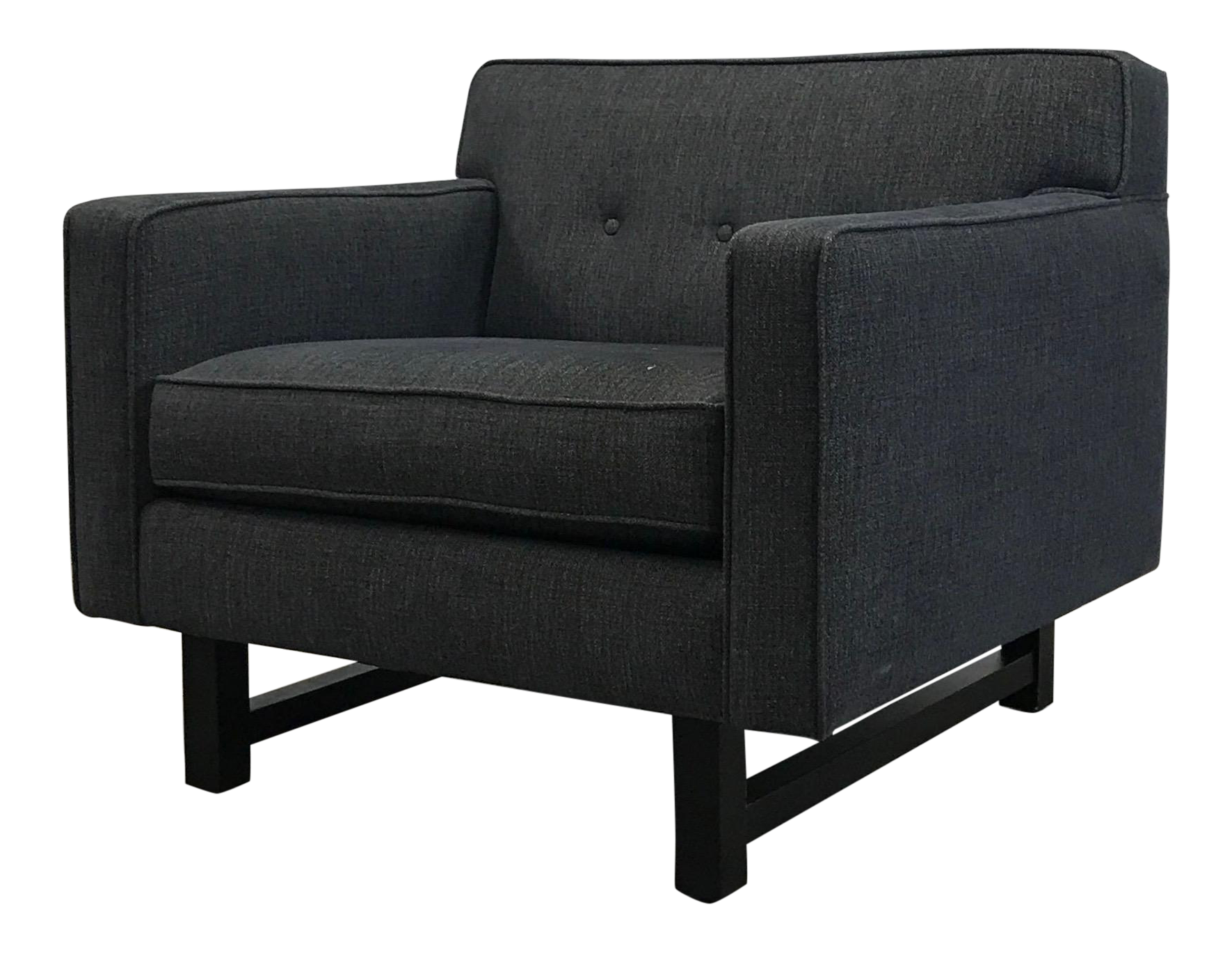 Andre Gray Tufted Back Club Chair Chairish