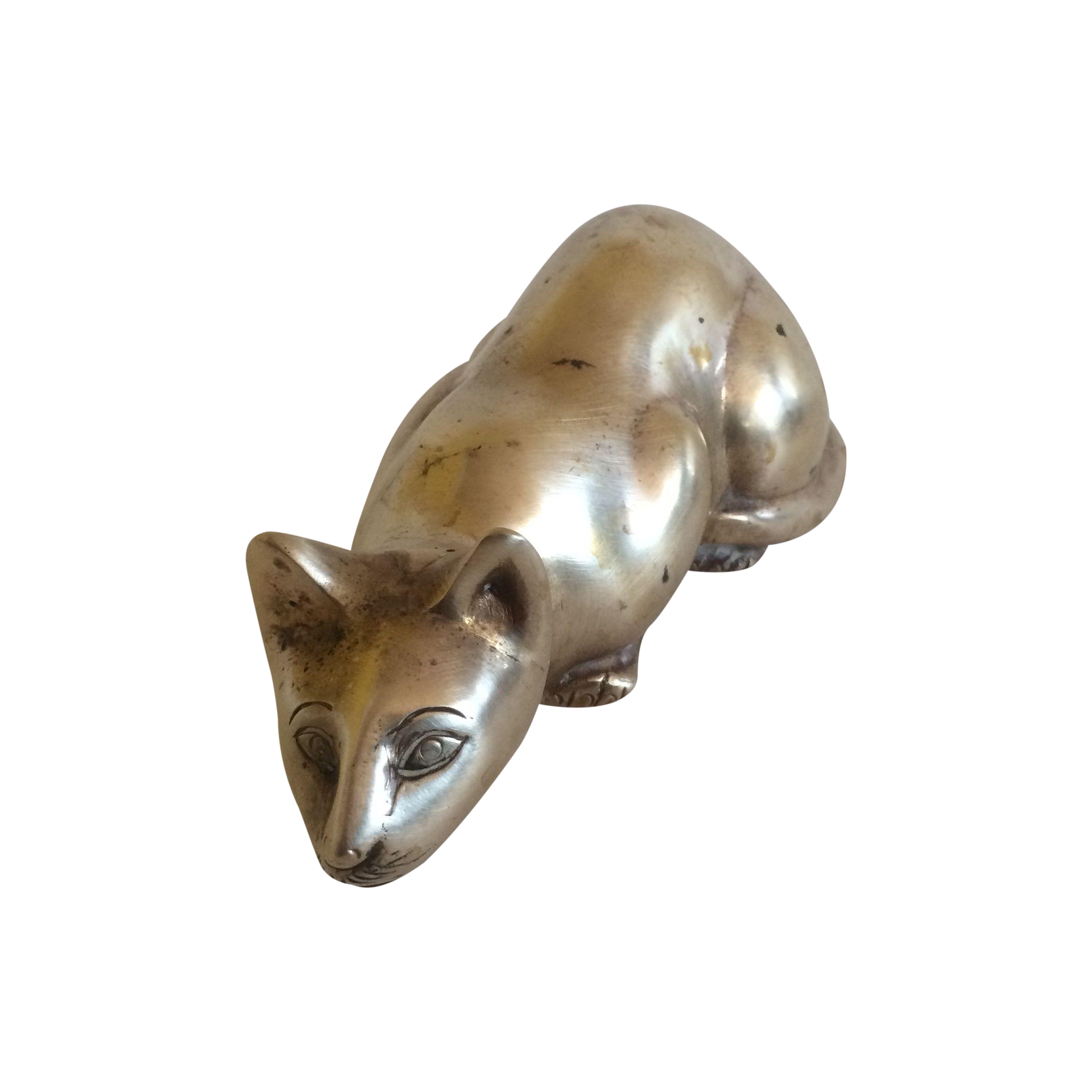 Vintage Brass Cat Figurine Chairish