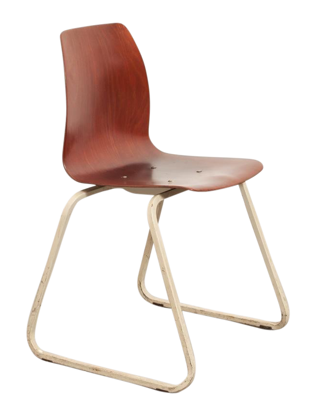 Industrial Bent Plywood School Chair Chairish