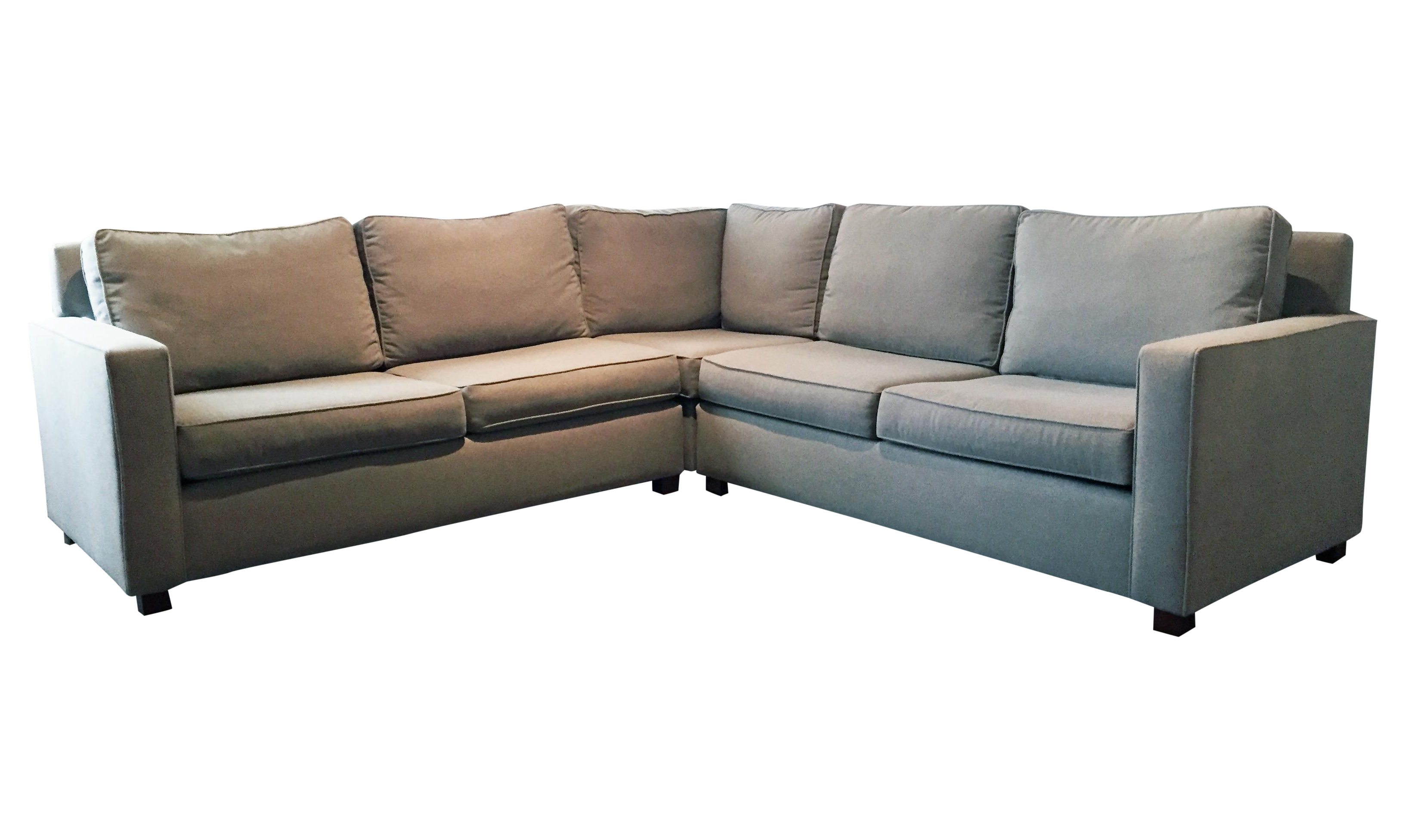 West Elm Henry 3Piece LShaped Sectional Sofa Chairish