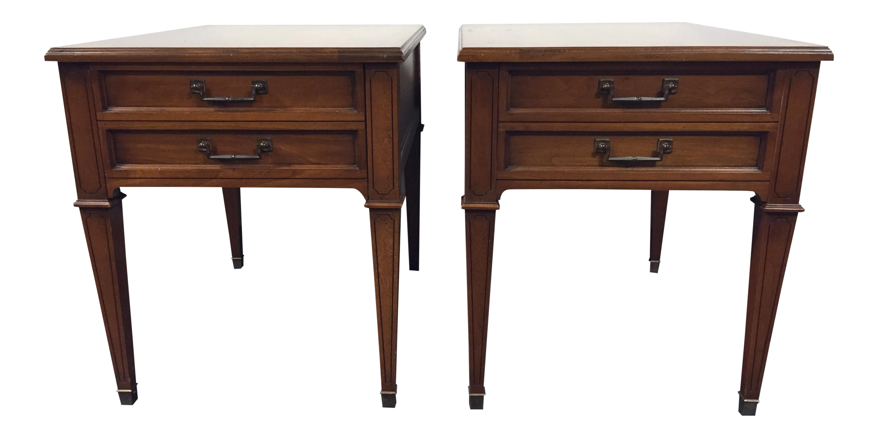 Vintage Heritage Mid Century Side Tables Pair Chairish