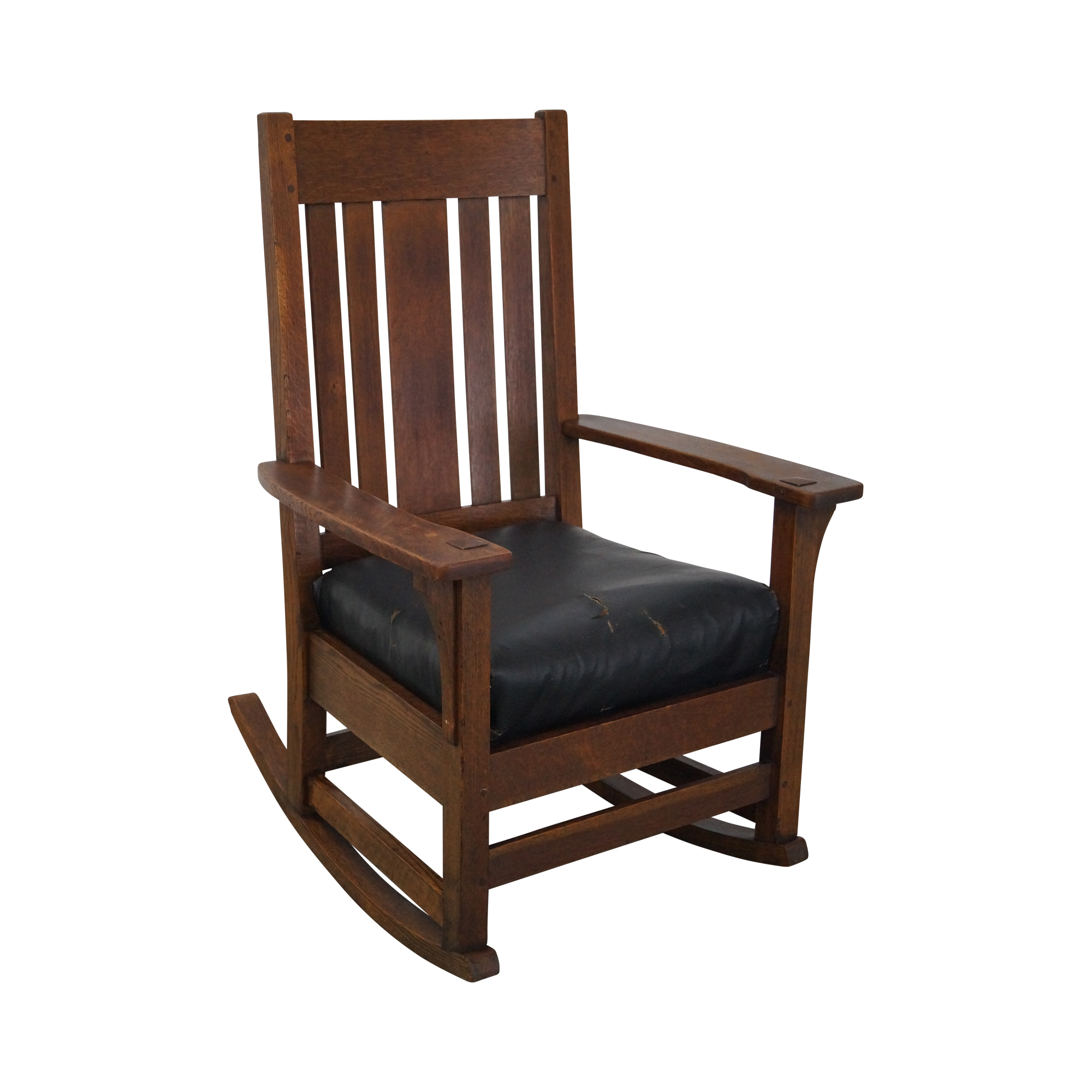 Antique Mission Oak Rocking Chair | Chairish