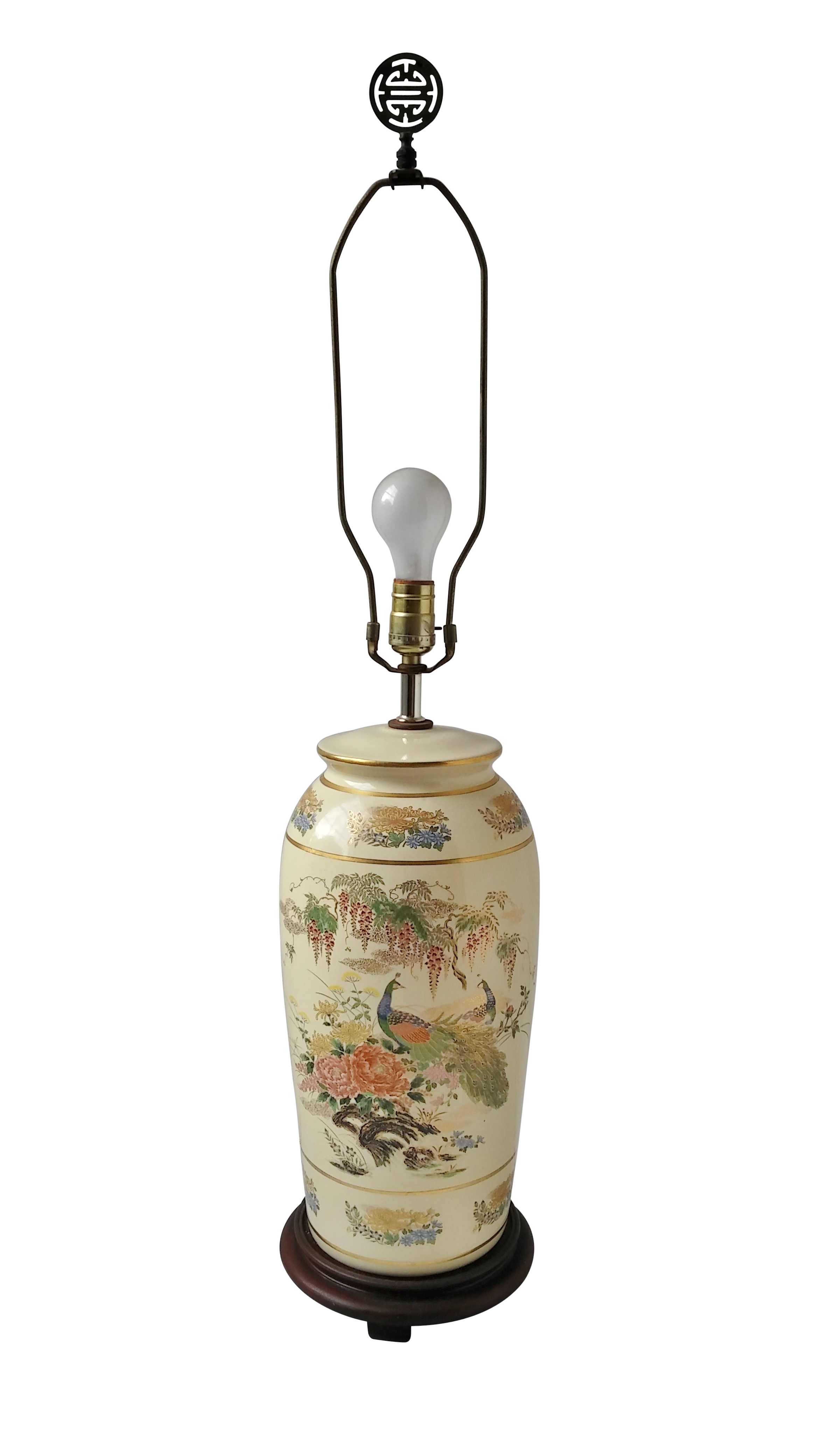 Japanese Style Porcelain Table Lamp Chairish