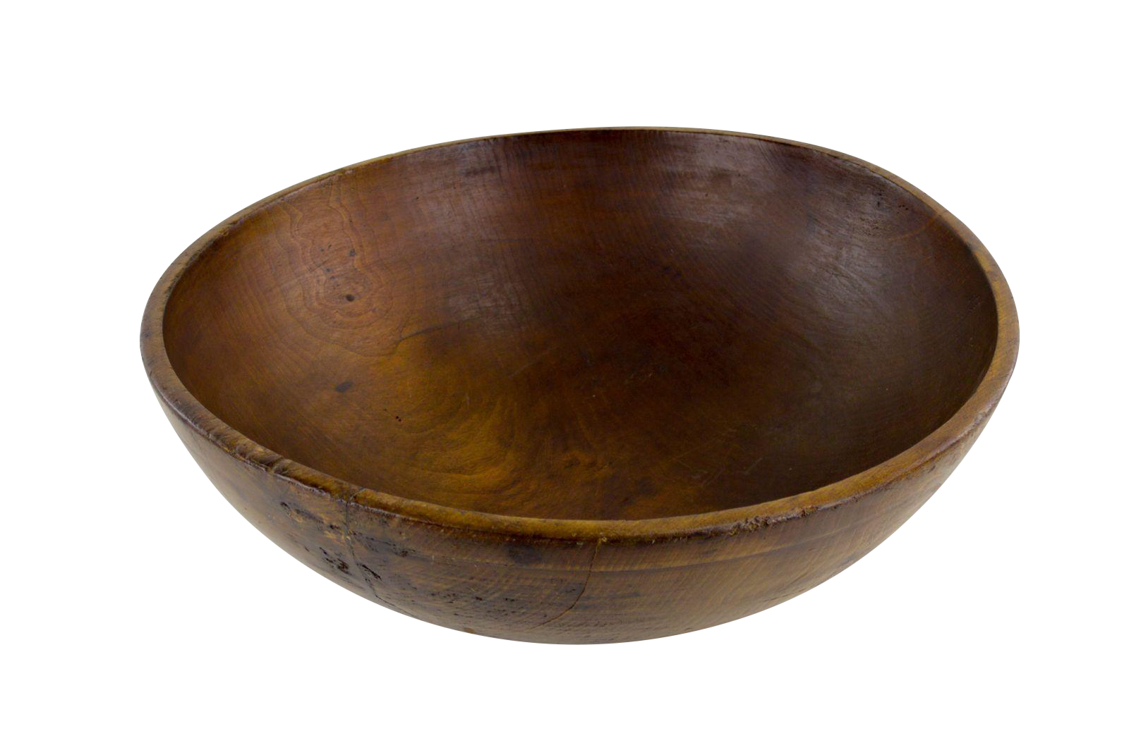 Huge 24" Diameter Antique Wooden Bowl Chairish