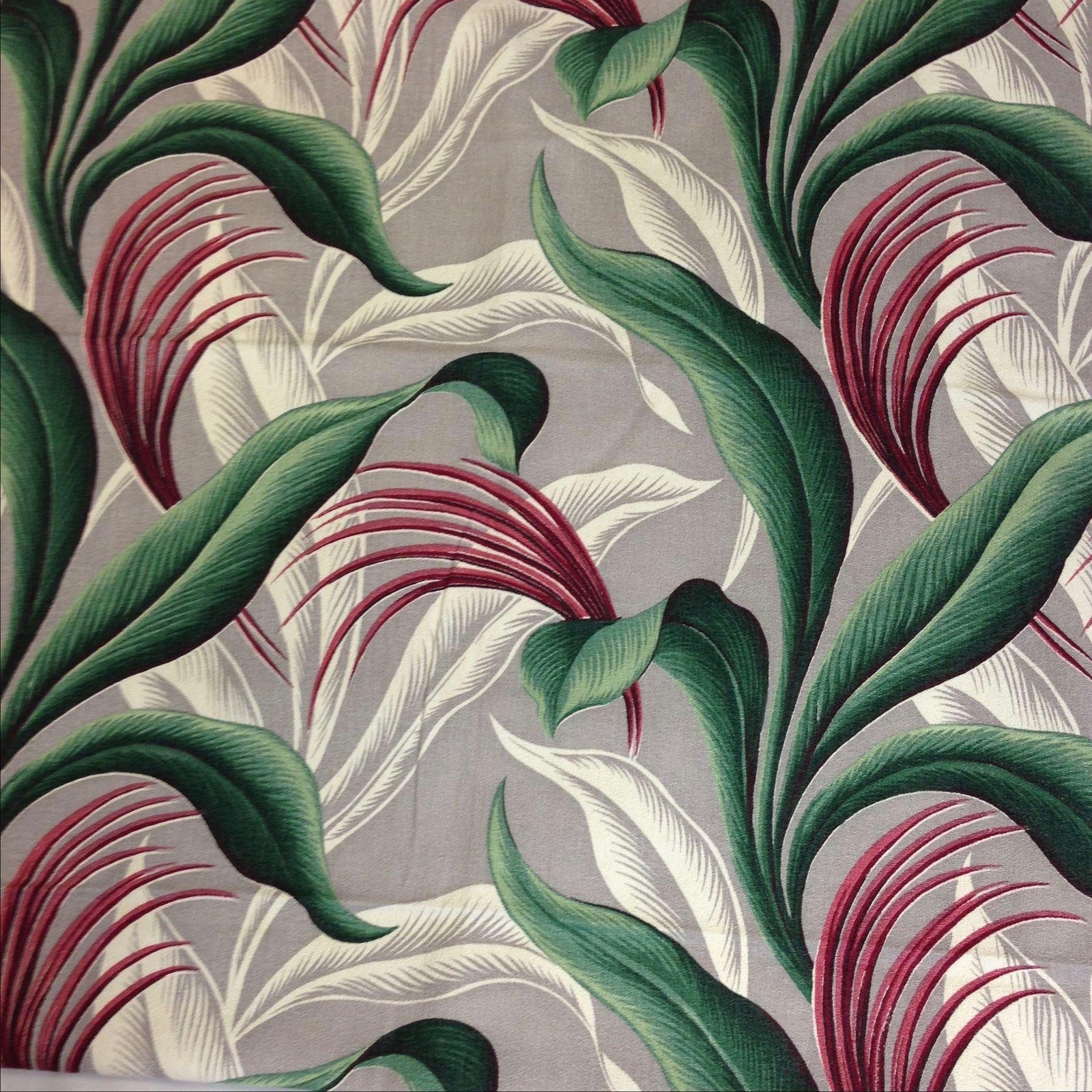 MidCentury Modern Barkcloth Drapery Fabric 4 Chairish