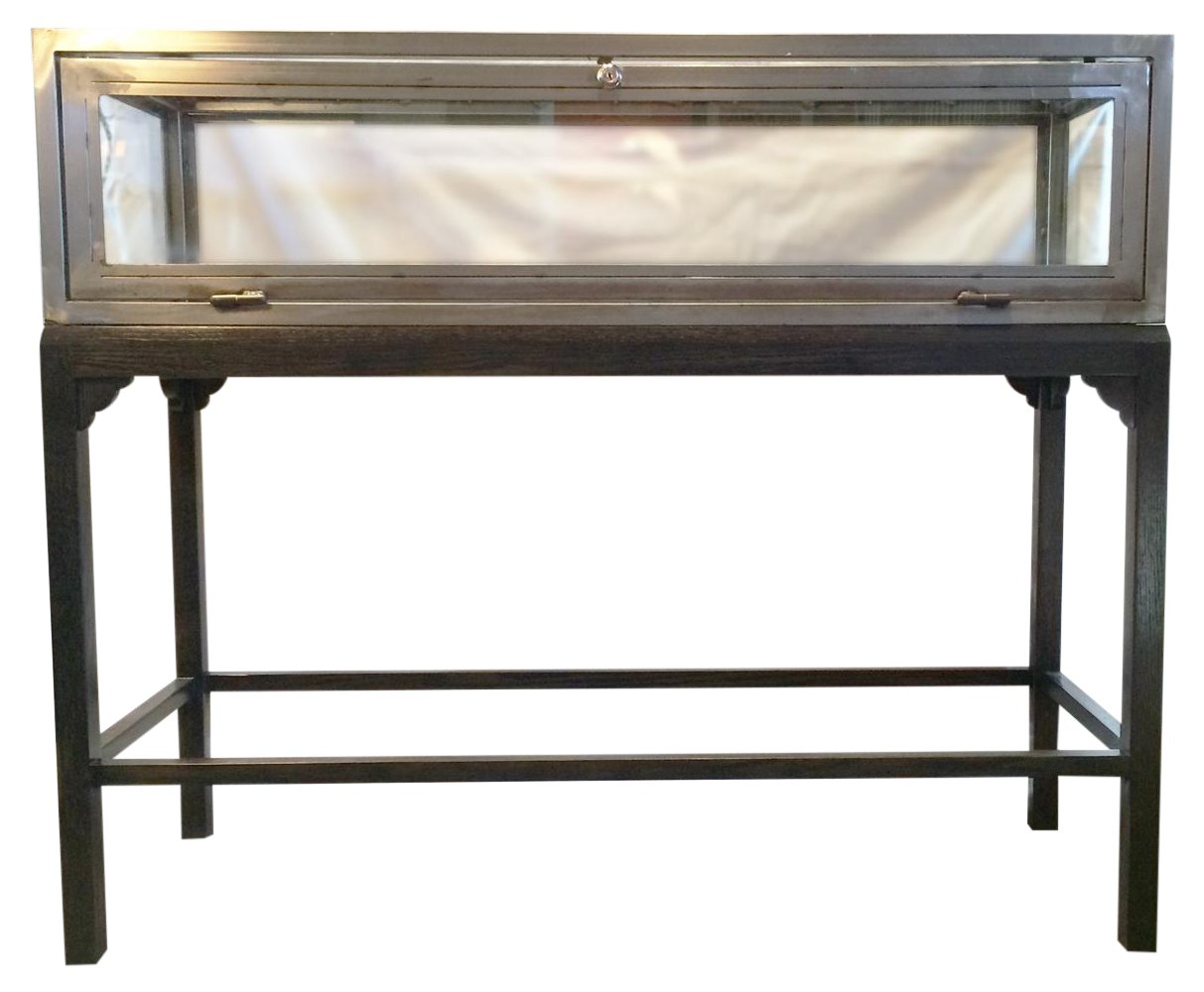 Vintage Metal & Glass Display Case Chairish
