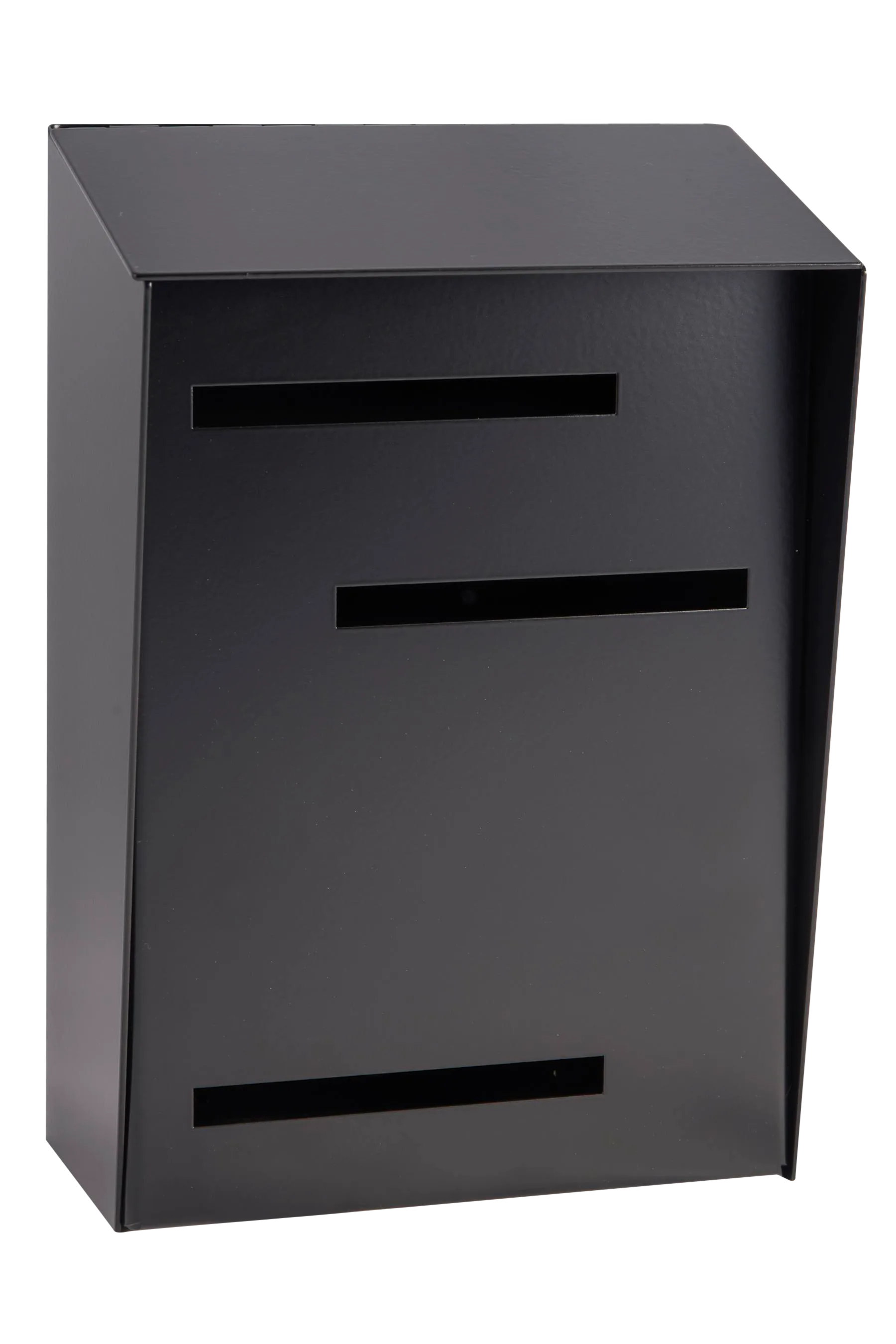 MidCentury Monochromatic Black Vertical Mailbox Chairish