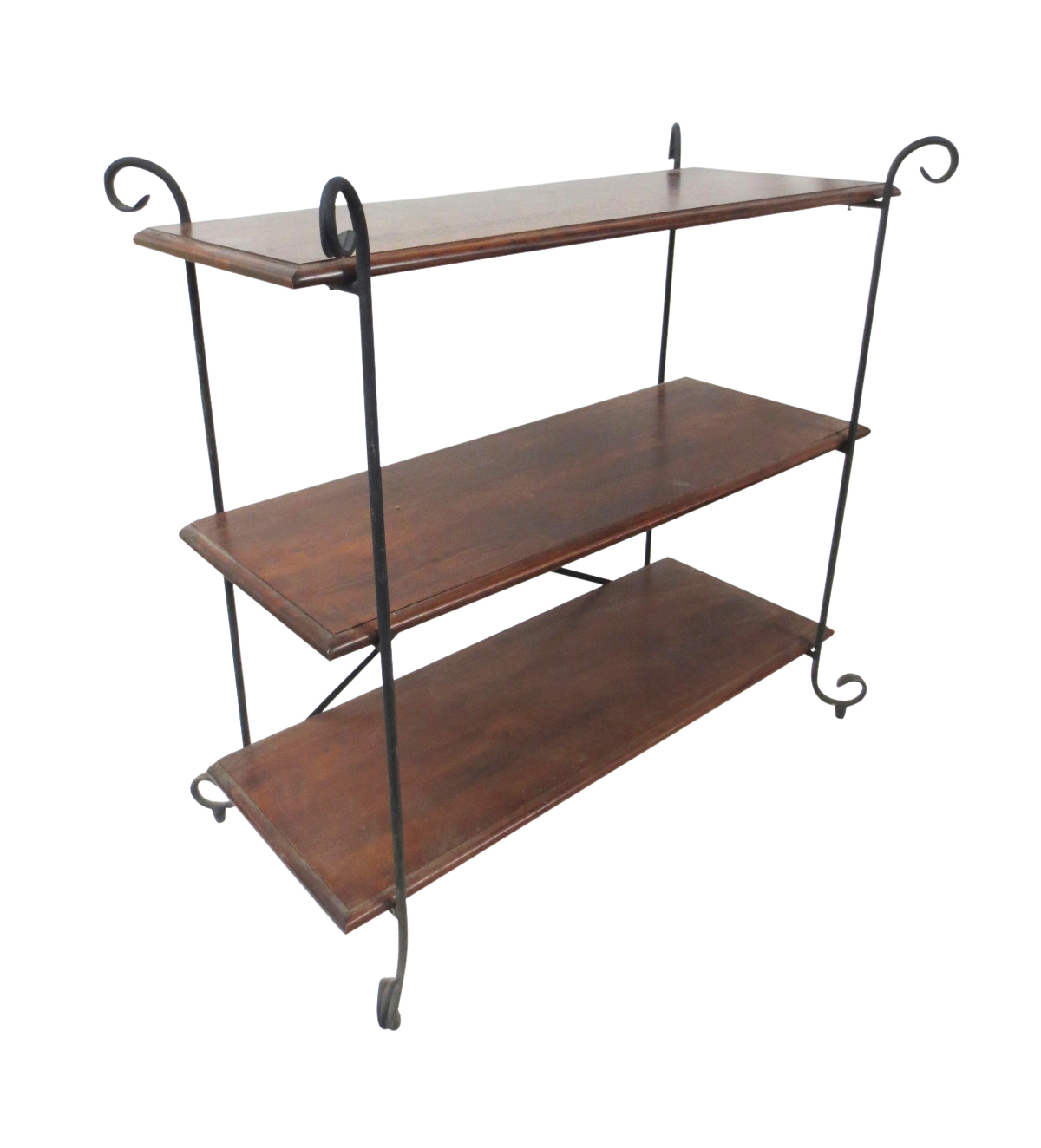 FrenchStyle Cast Iron & Wood Shelf Chairish
