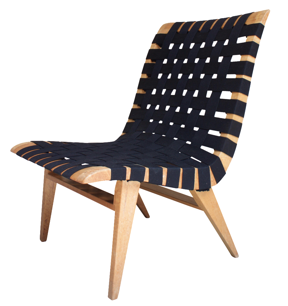 Image of Jens Risom-Style Webbed Chair