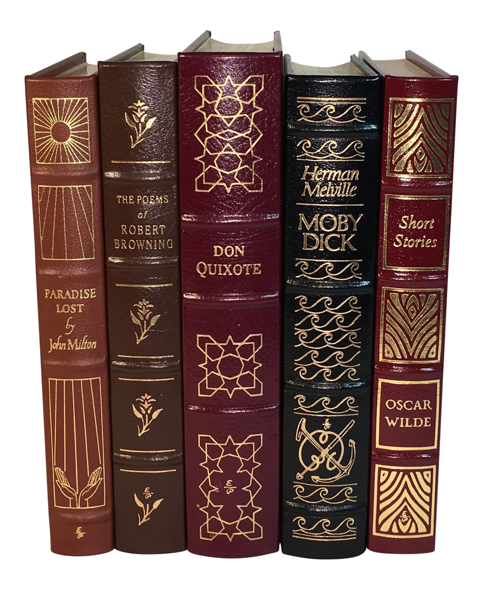Easton Press Leather Bound Books Set of 5 Chairish