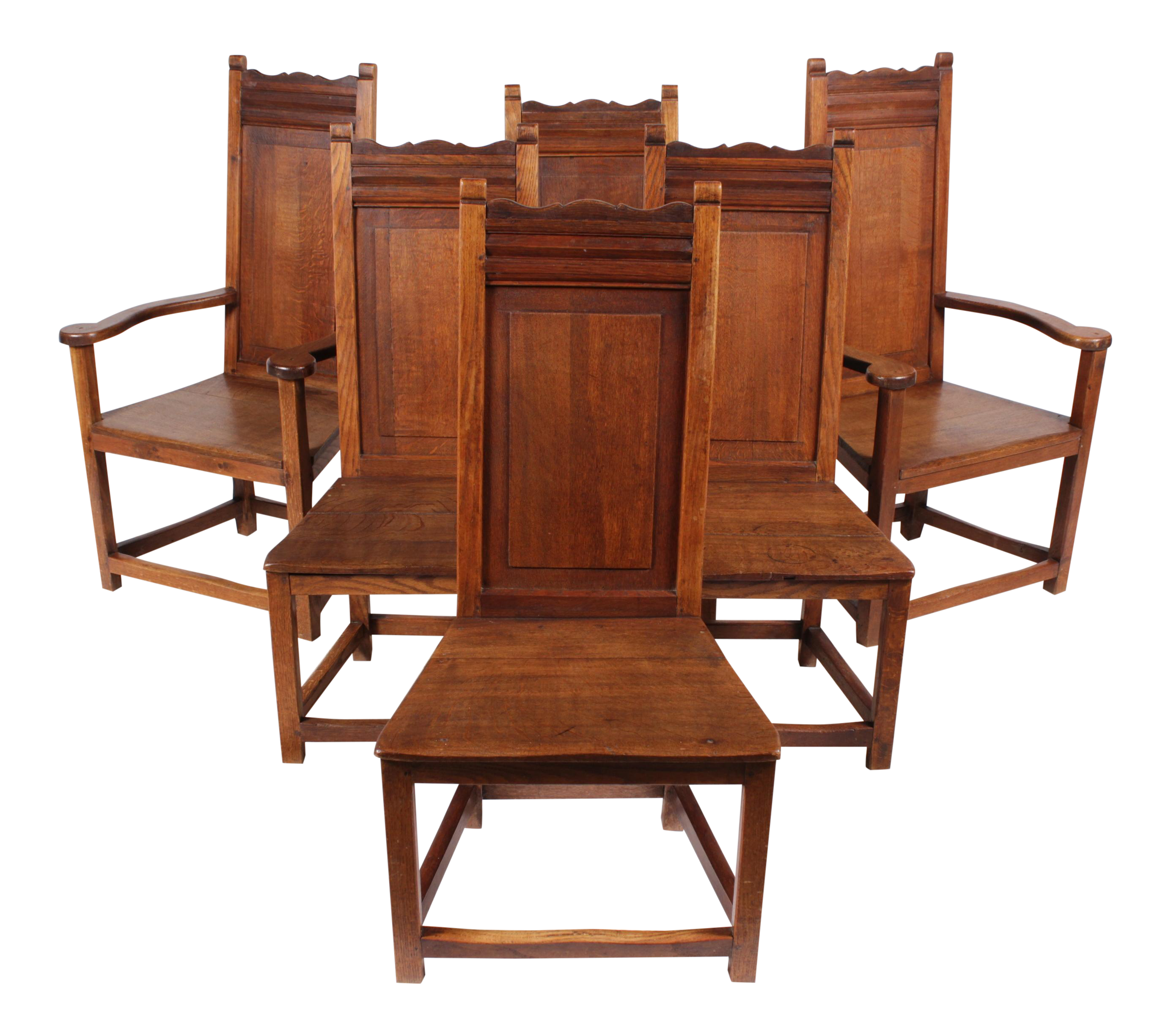 1920s Elizabethan Style Dining Chairs Set of 6 Chairish