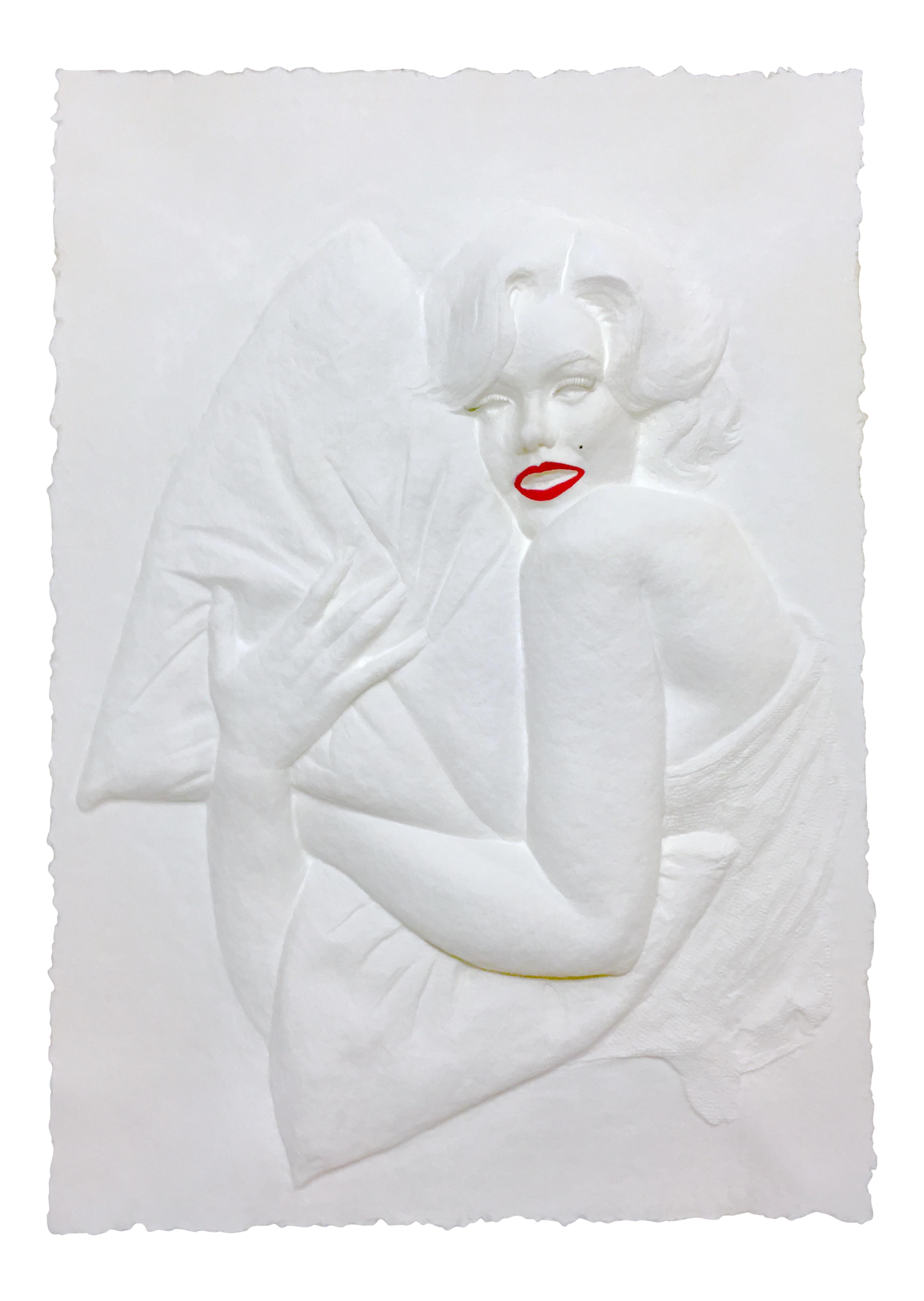 Marilyn Monroe Cast Paper Artwork