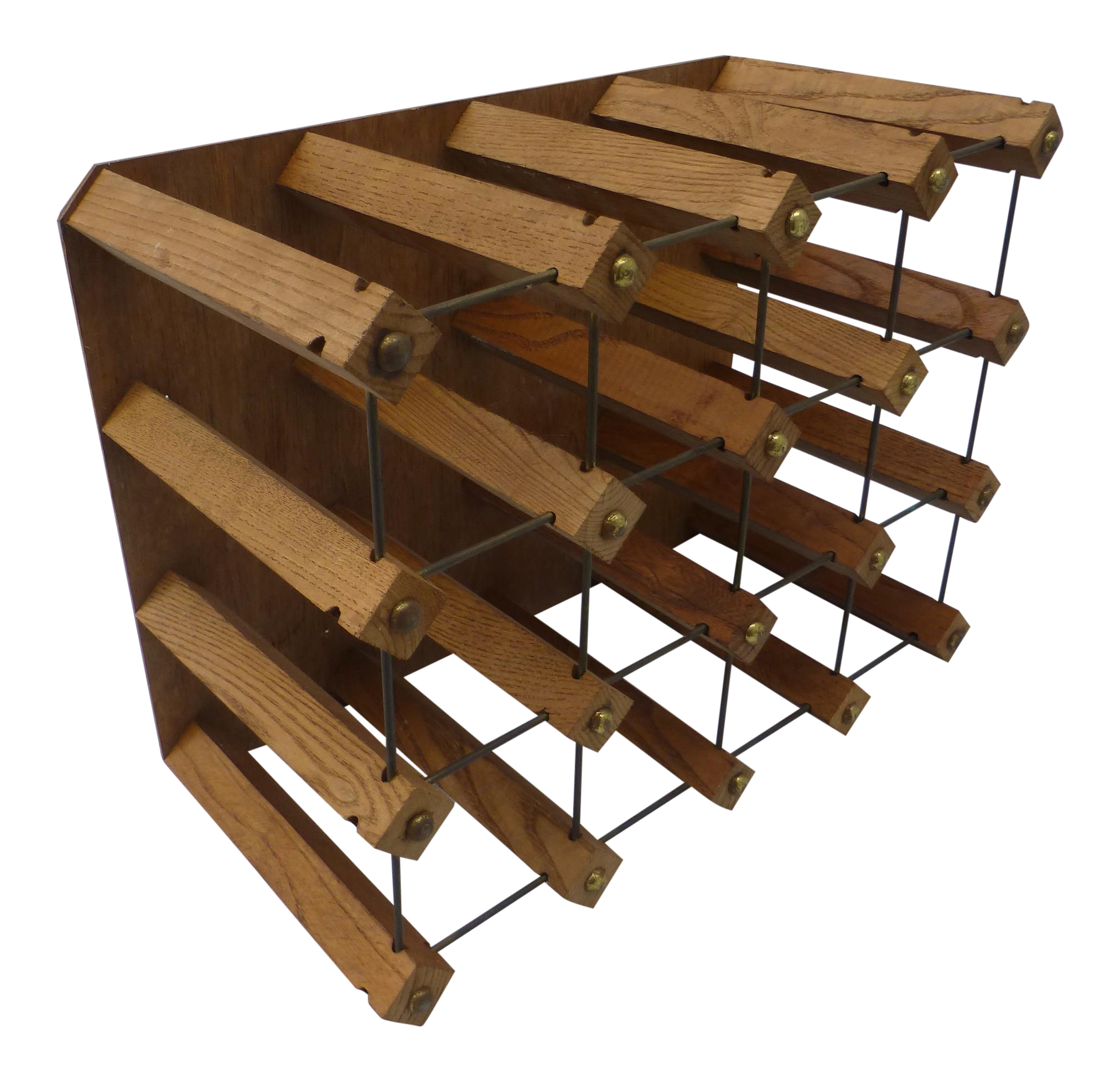mid century modern wine rack