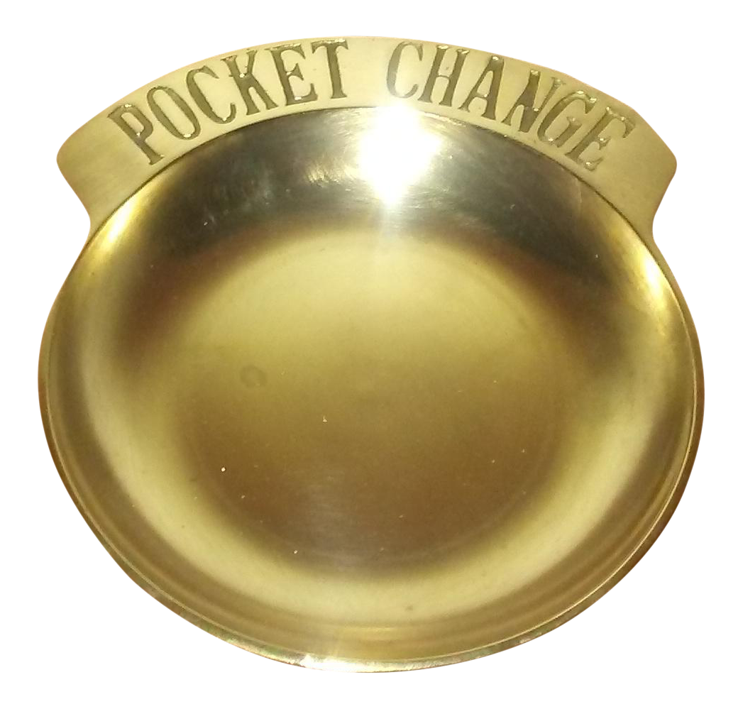 Brass Pocket Change Dish Chairish