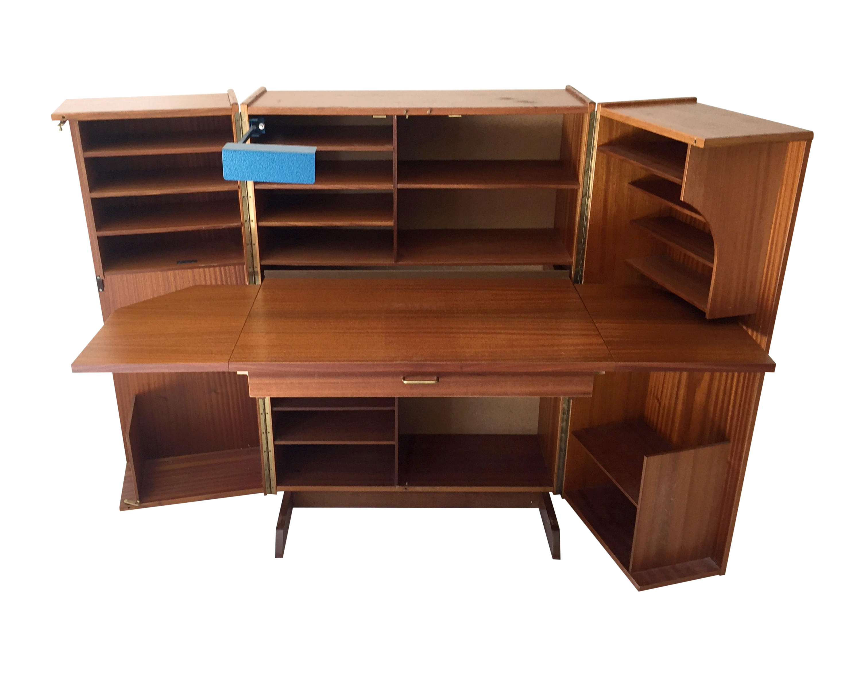 Teak "Magic Box" Folding Desk Chairish