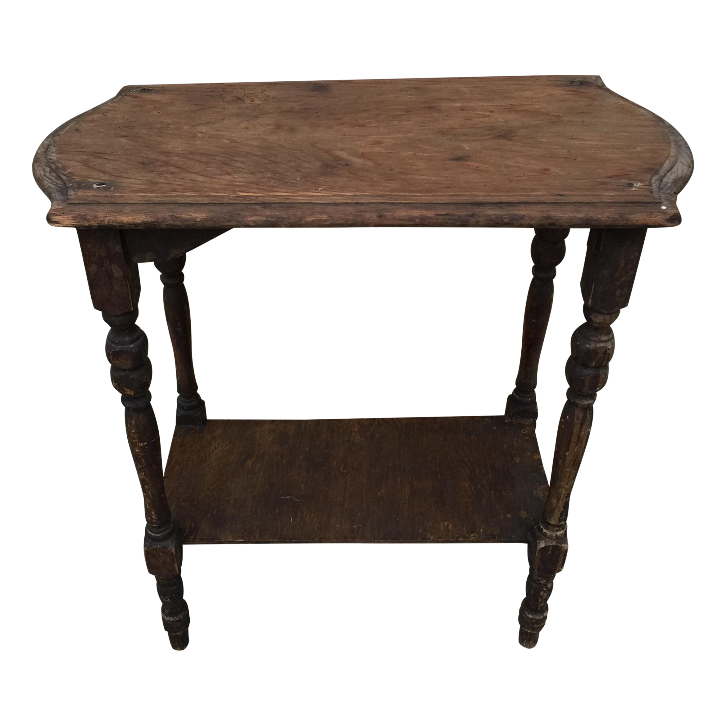 Rustic Wood Accent Table Chairish