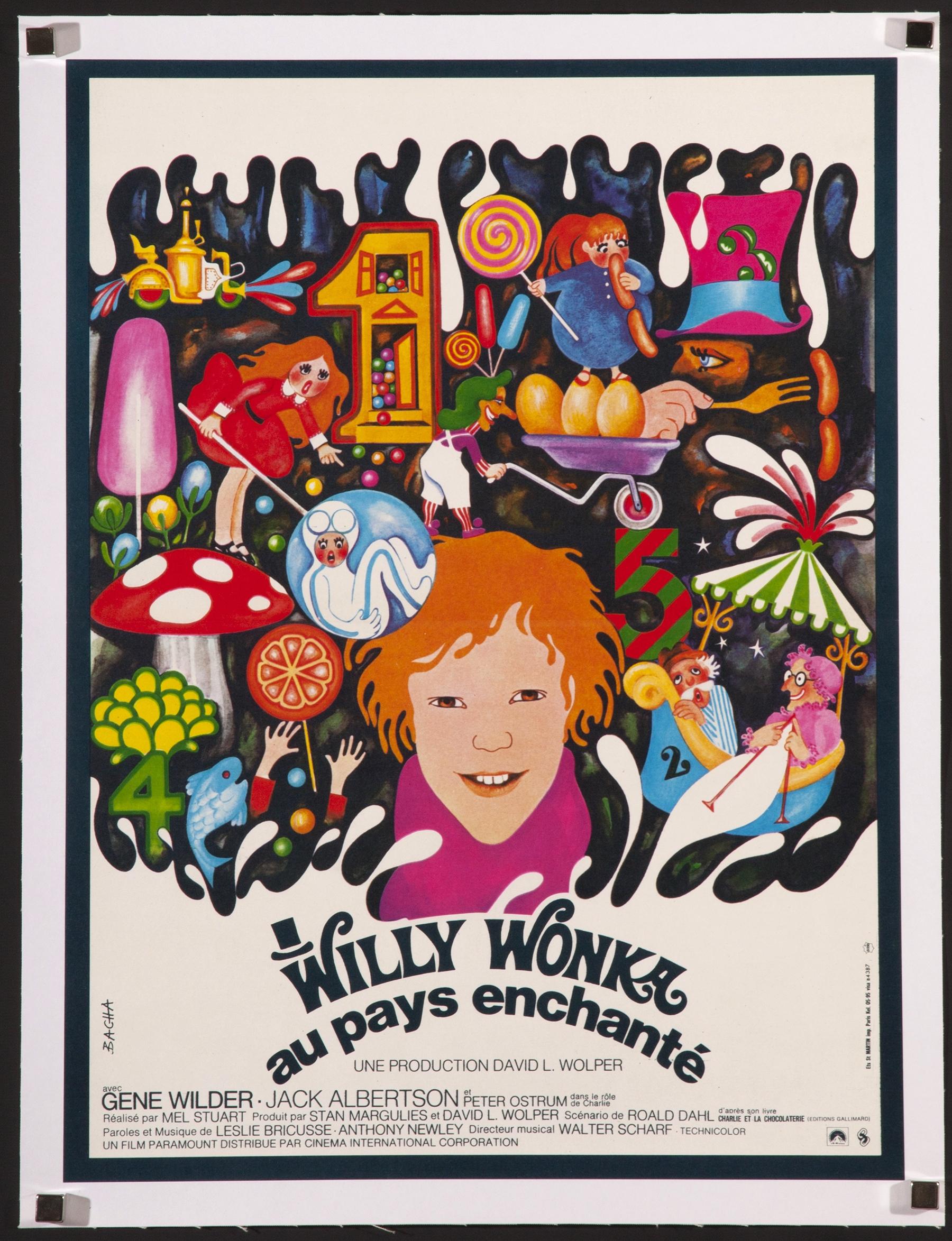 "Willy Wonka & Chococlate Factory" French Poster Chairish