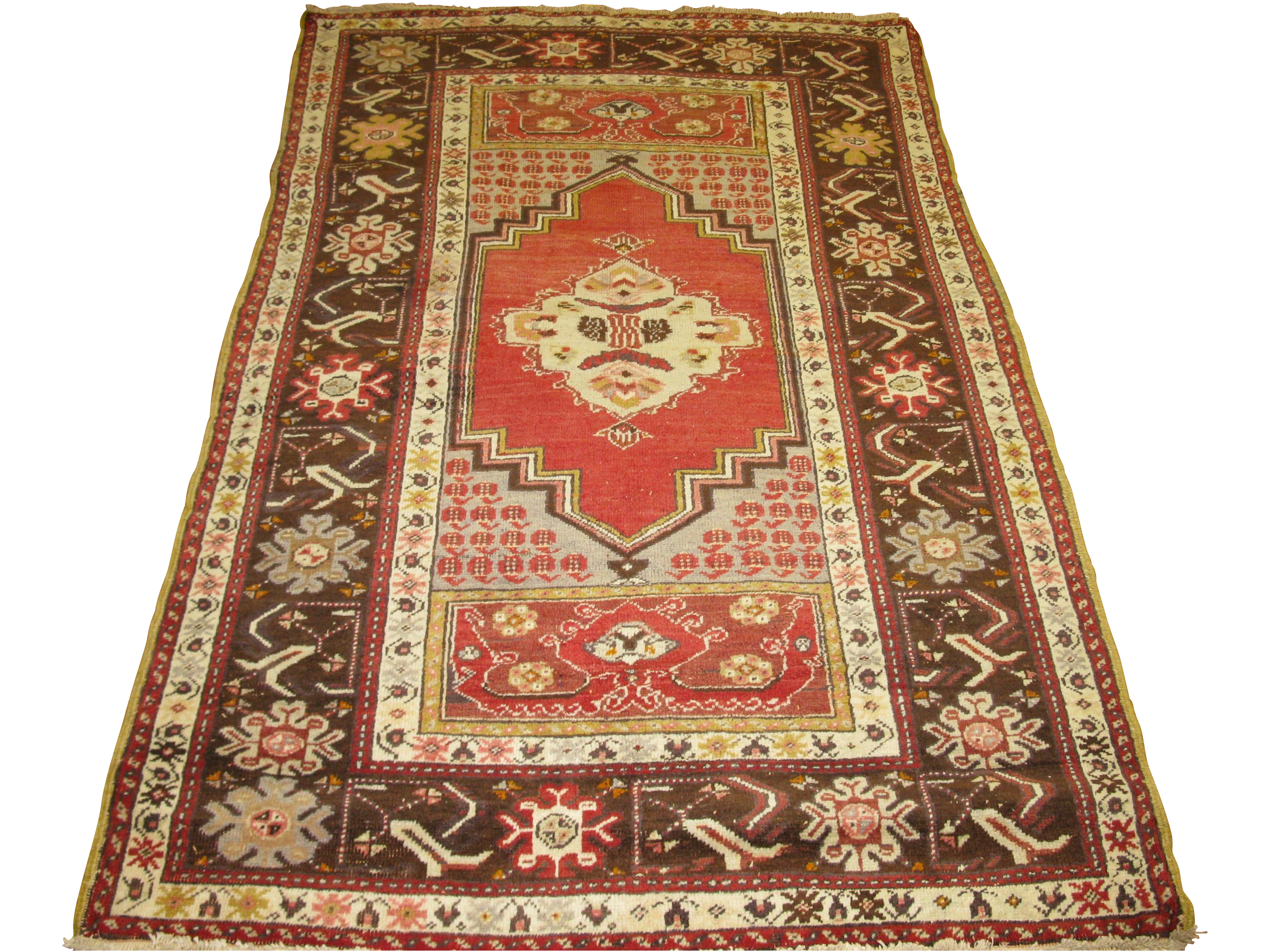 Vintage Handmade Turkish Rug 3'8'' x 5'9'' Chairish
