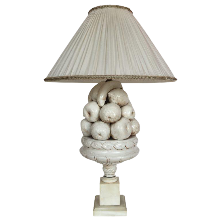 Vintage Ceramic Fruit Bowl Lamp Chairish