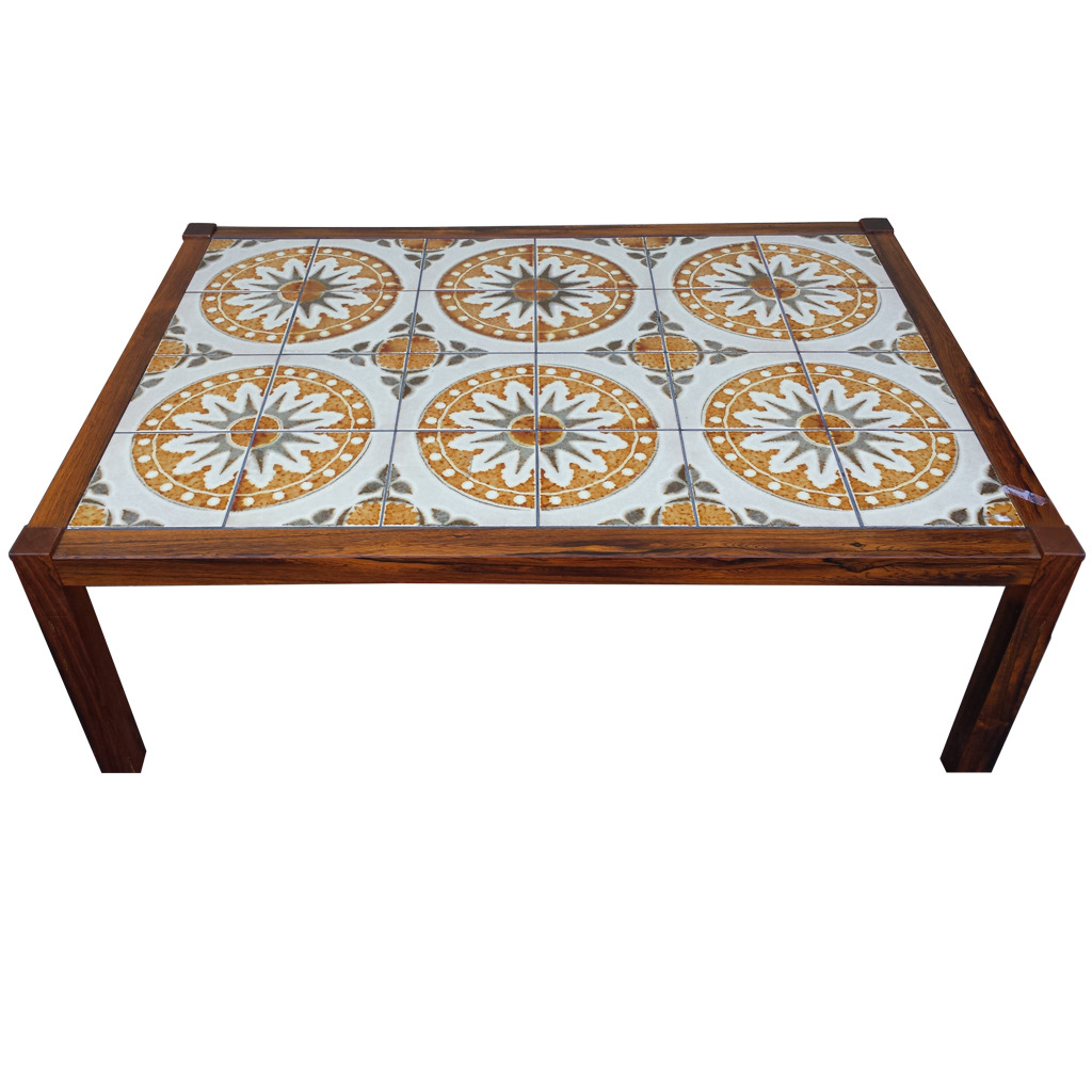 MidCentury TileTop Coffee Table Chairish