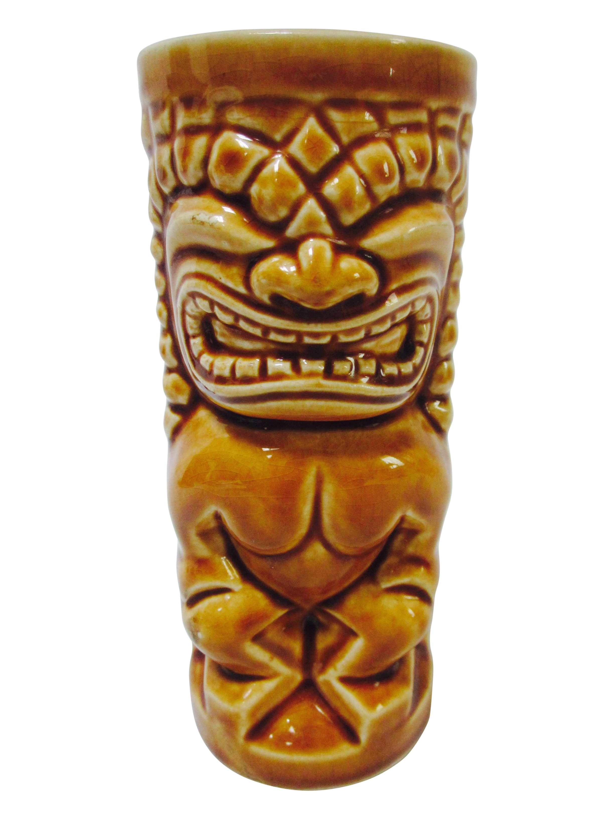 Vintage Hawaii Tiki Mug Vase | Chairish