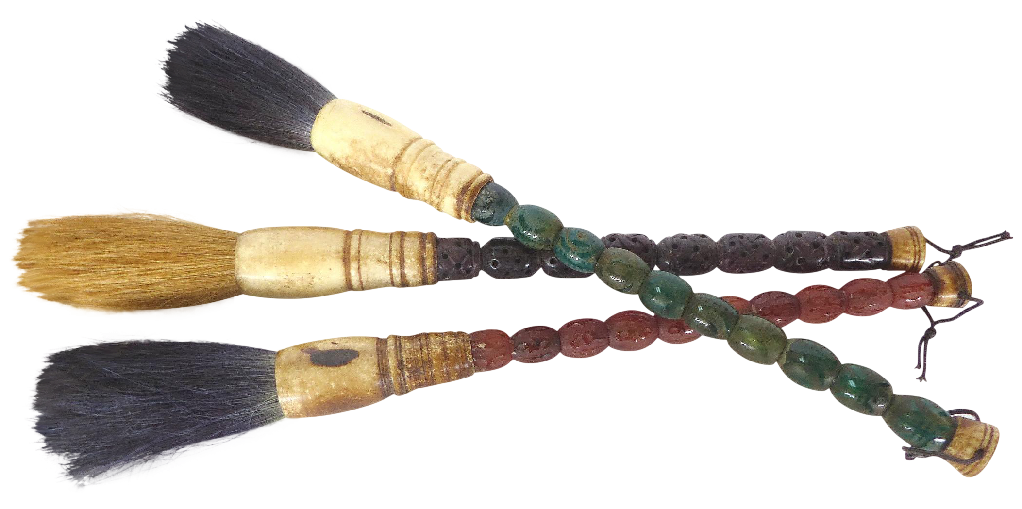 Antique Stone & Bone Calligraphy Brushes Set of 3 Chairish