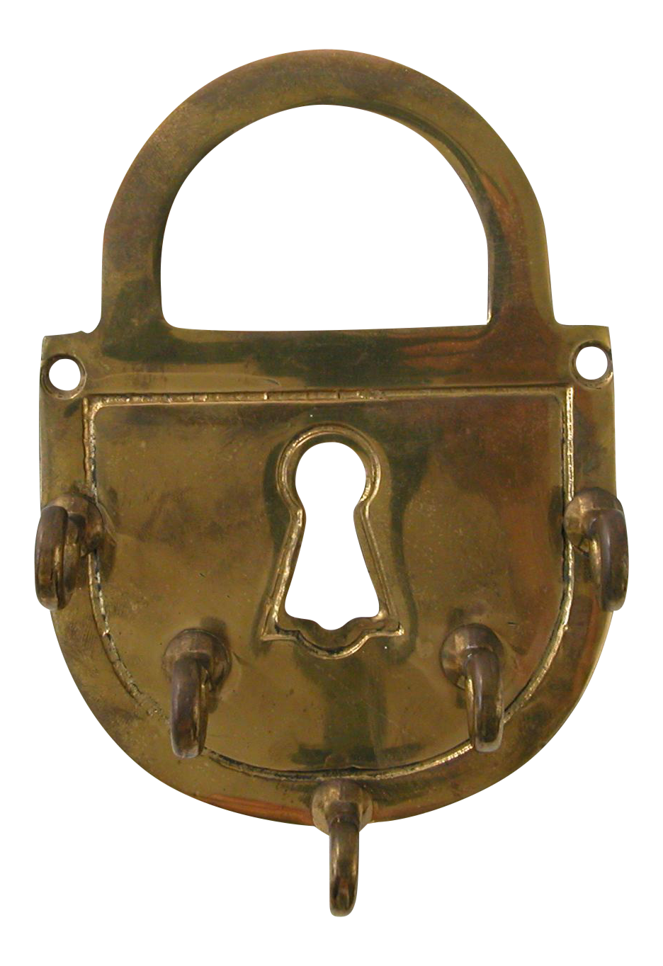 Brass Lock Key Holder Chairish