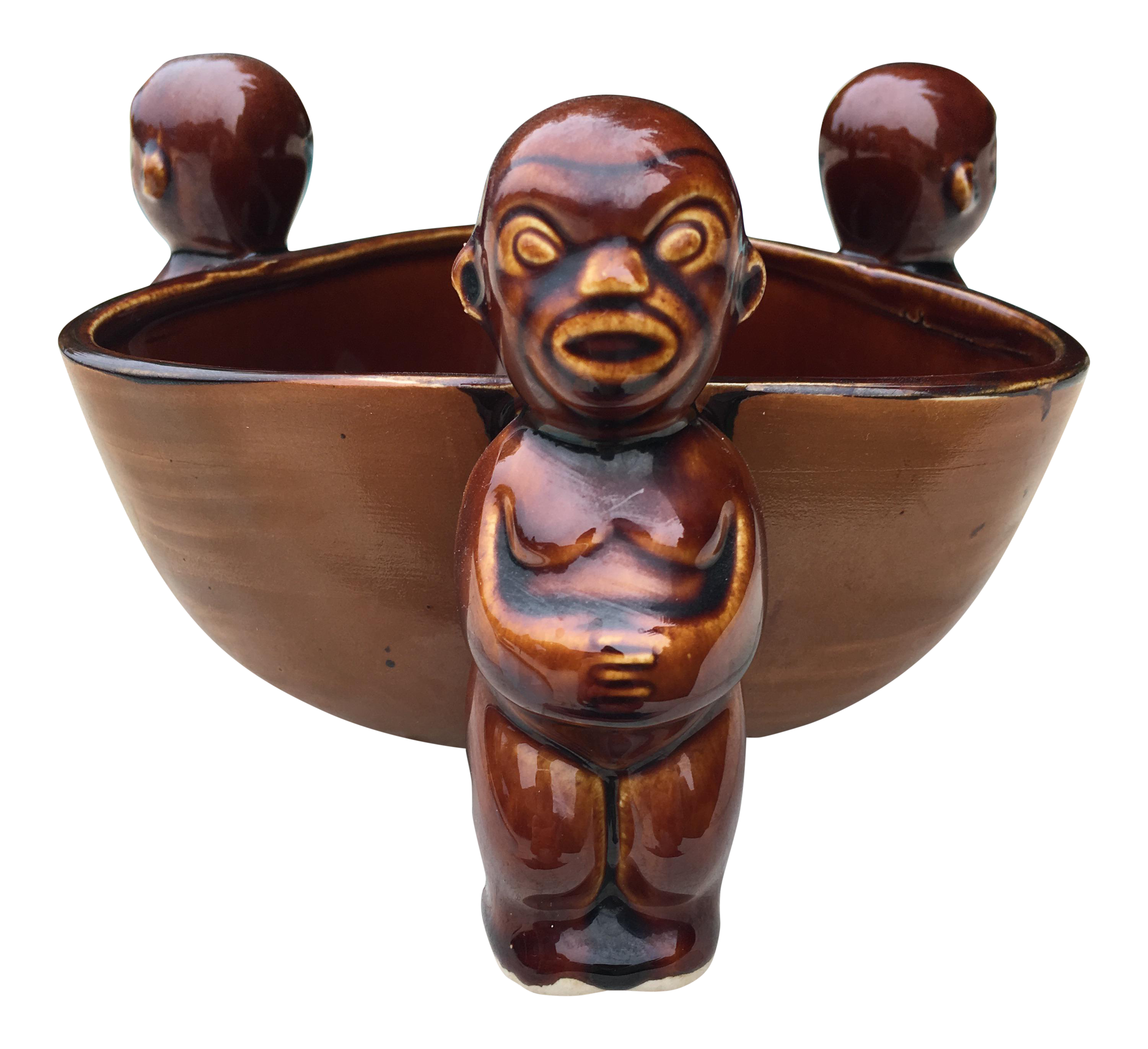 MidCentury Orchids of Hawaii Tiki Bowl Chairish