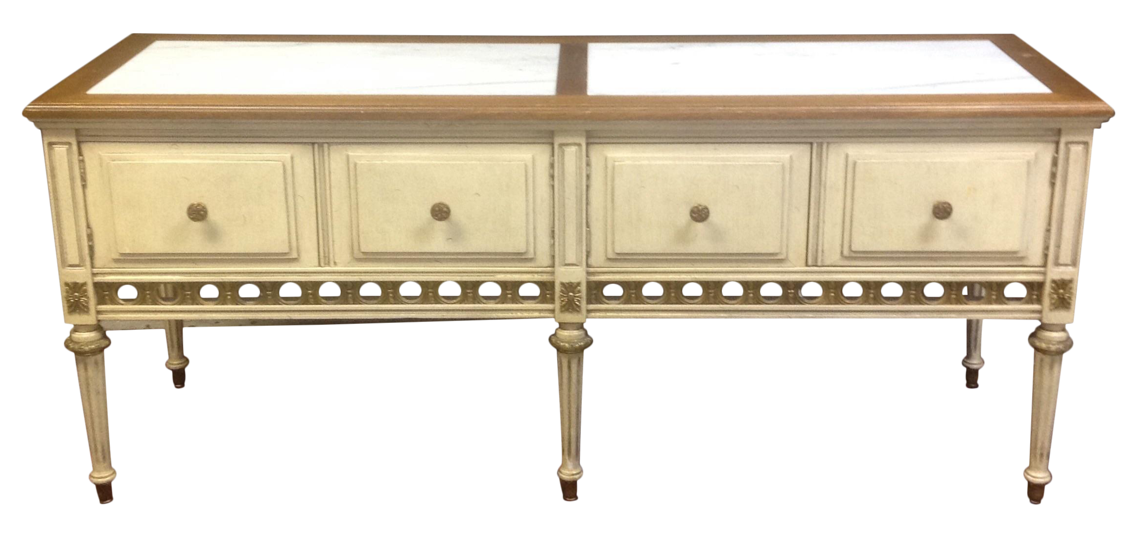 Italian MarbleTop Console Chairish