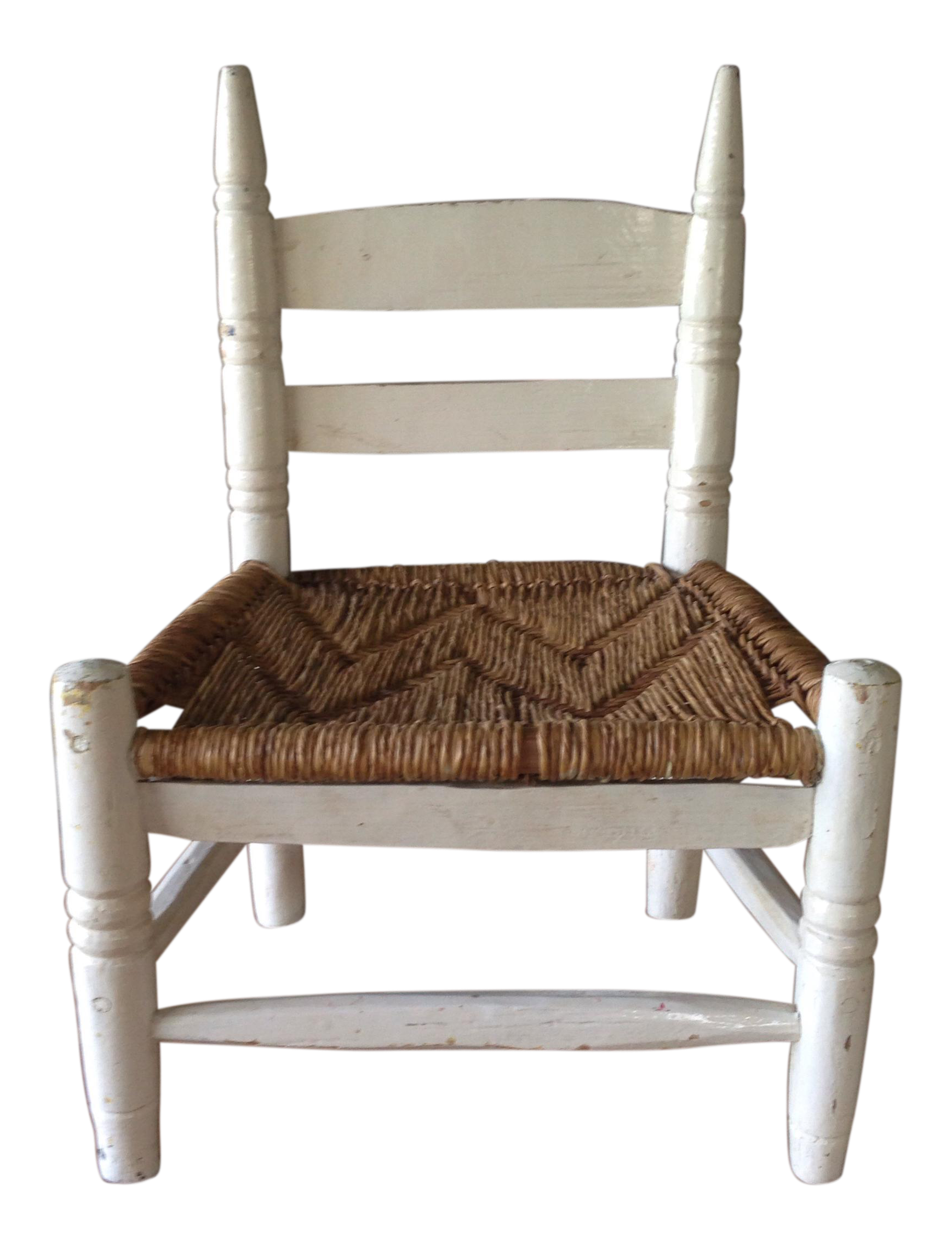 Vintage Wood Ladder Back Child's Chair Chairish