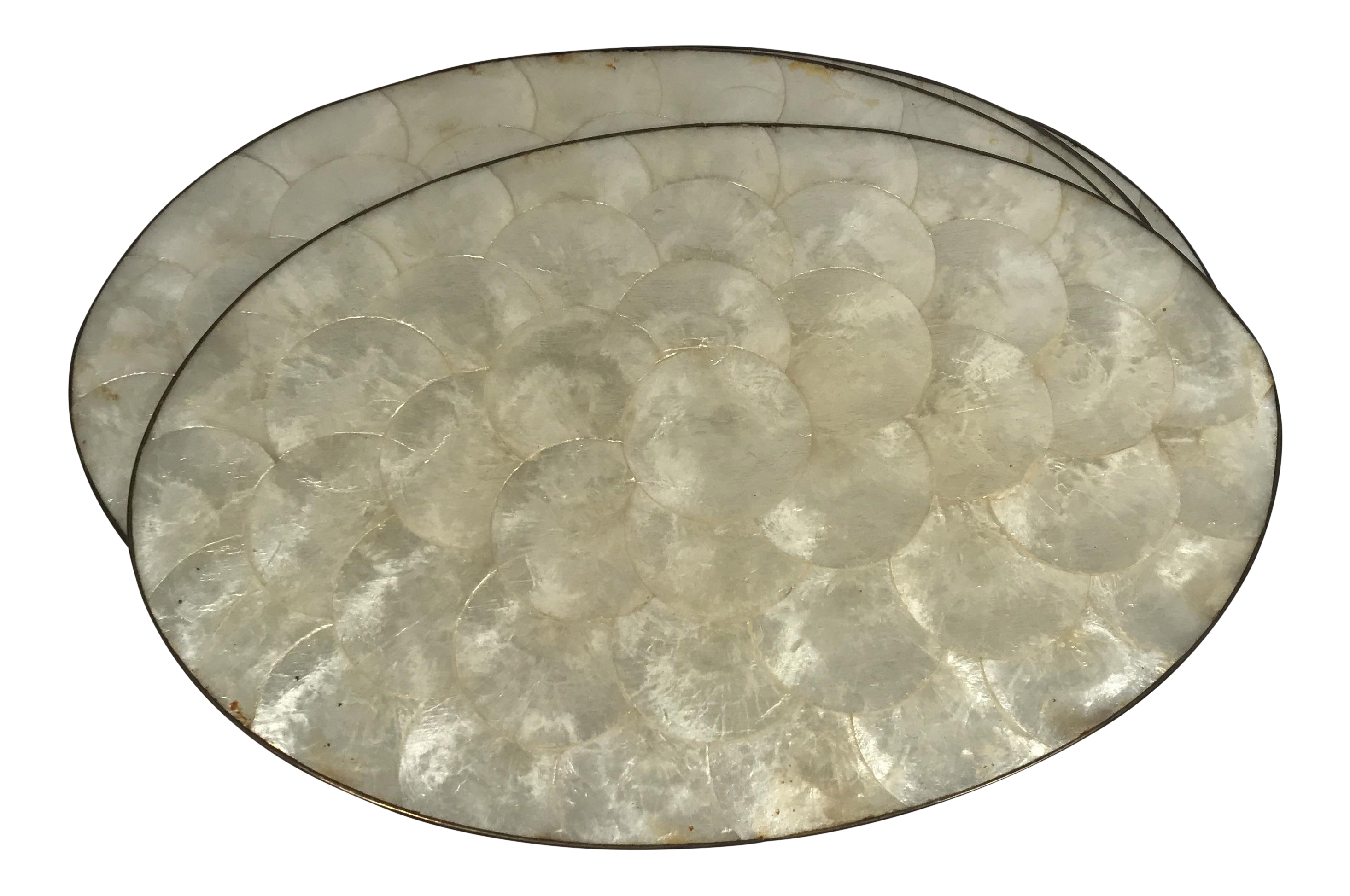 Capiz Shell Placemats Set of 5 Chairish