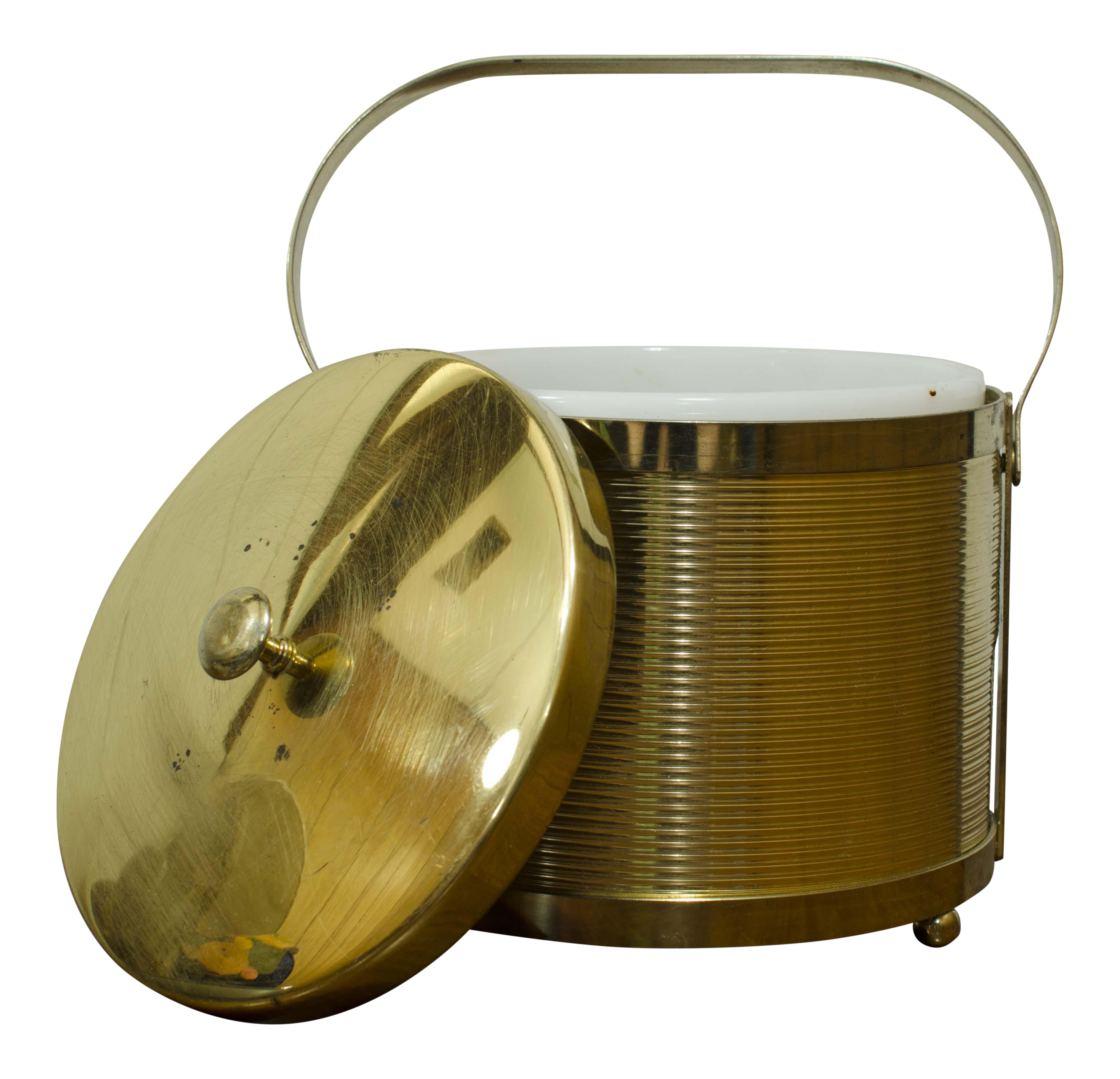 Vintage Gold Brass Ice Bucket Chairish