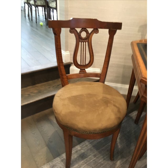 Antique Game Table and Chairs Set of 5 Chairish