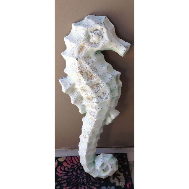 Vintage Nautical Cement Seahorse Wall Decor Chairish