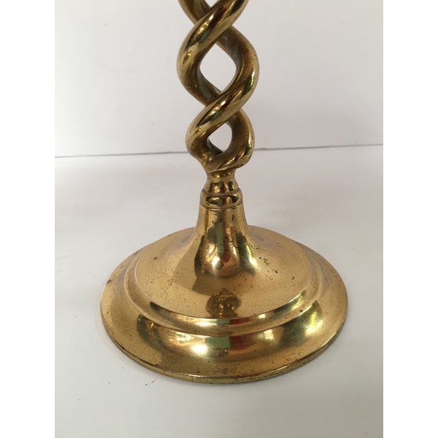 Vintage Brass Double Spiral Candle Holders Pair Chairish