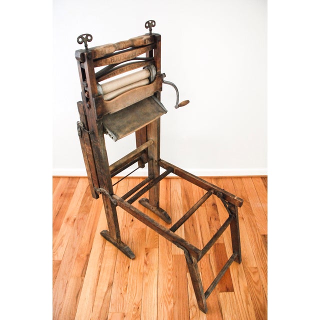 Antique Wooden Laundry Wringer Chairish