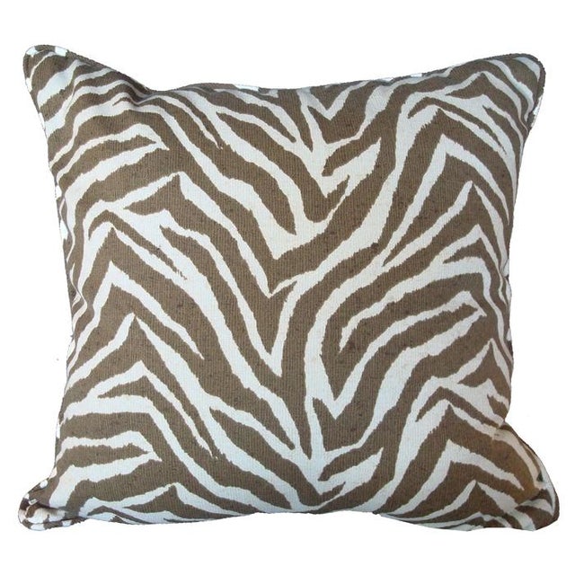 Sunbrella Animal Print Zebra Pillow Chairish