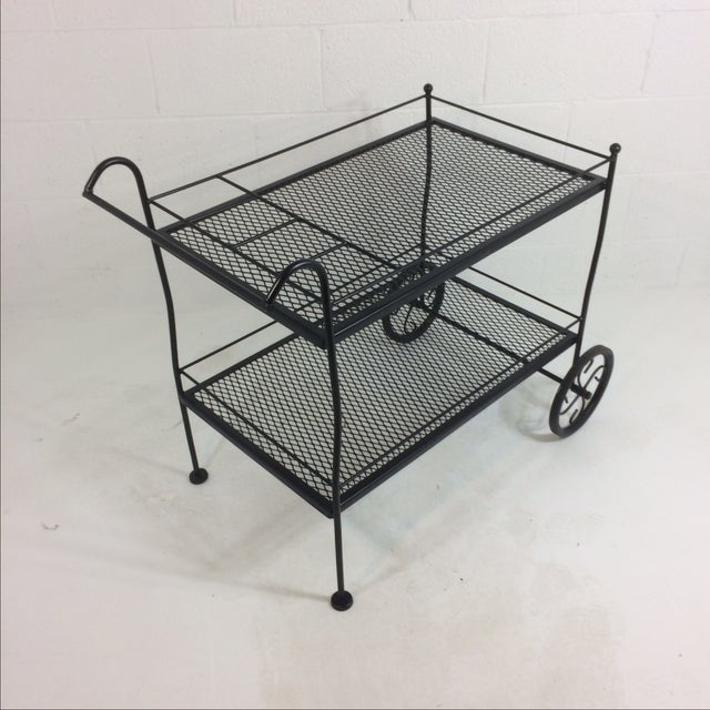 Vintage Wrought Iron Garden Cart Chairish