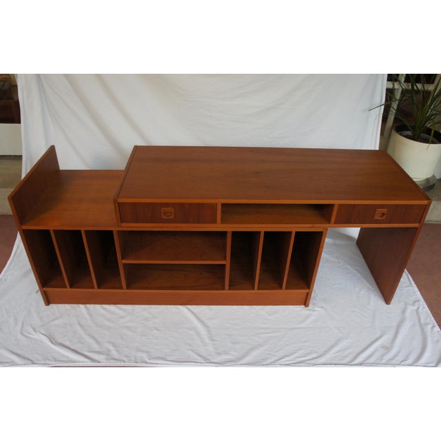 Danish Modern Expandable Teak Entertainment Center Chairish