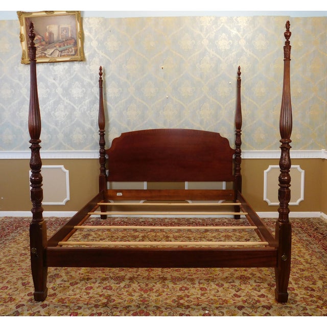 Ethan Allen "18th Century Classics Queen" Mahogany Queen Four Poster