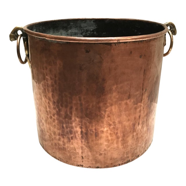 Antique Hammered Copper Pot | Chairish