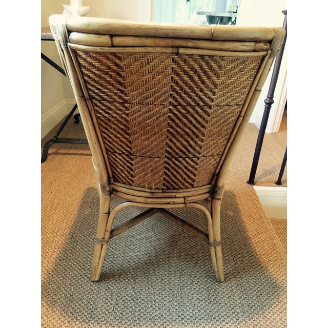 Henry Link Rattan & Wicker Arm Chair Chairish