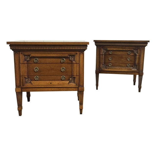 Vintage English Inspired Nightstand Pair Chairish