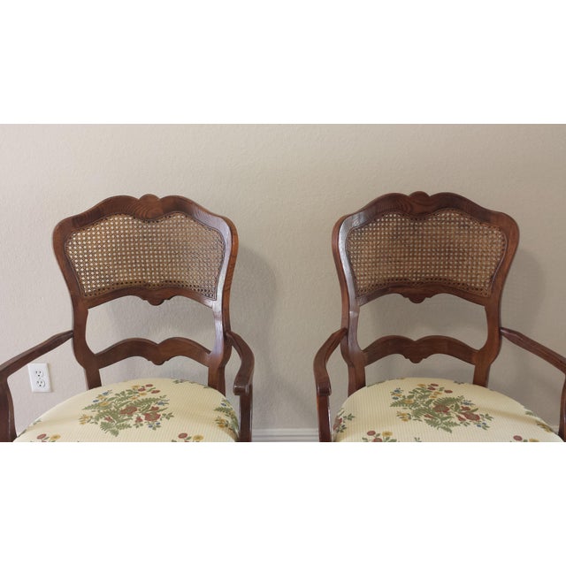 Century French Country Cane Back Dining Chairs Set of 4 Chairish