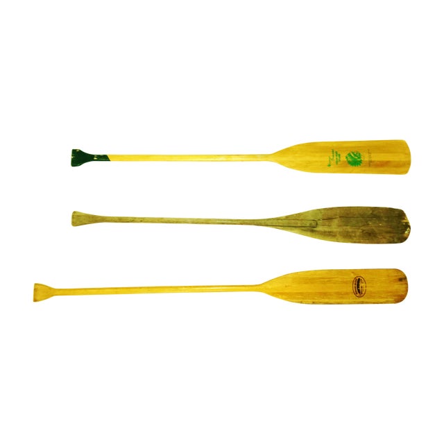 MidCentury Wooden Oars Set of 3 Chairish