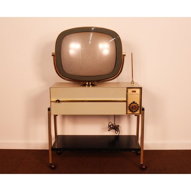 Philco Predicta Princess B & W Swivel Television Set Chairish