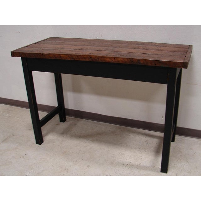 Re-Purposed Barnwood Bar Height Harvest Table Chairish