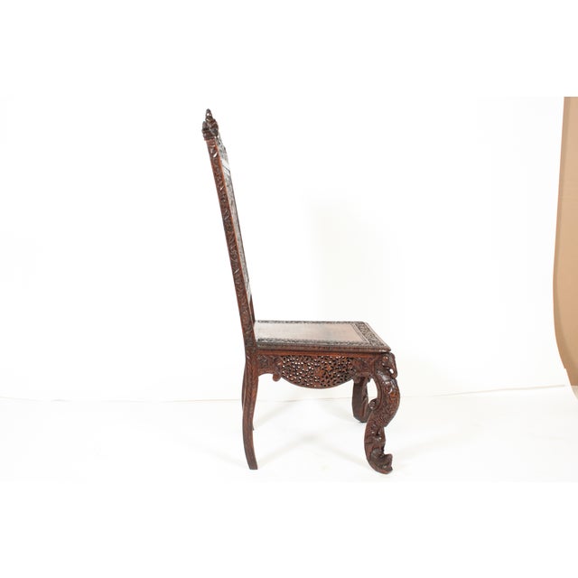 Hand Carved India Tribal Chair Chairish