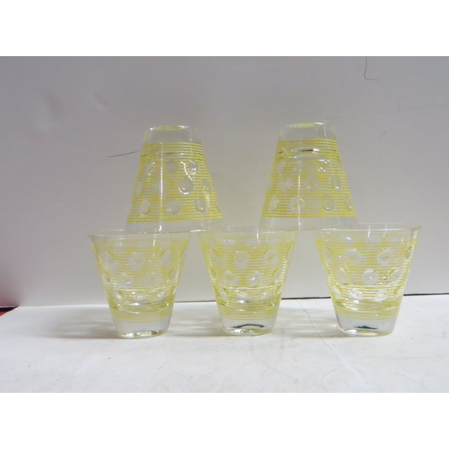 Vintage Dot Shot Glasses Set of 5 Chairish